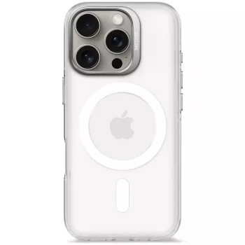 Puzdro na telefón Decoded Clear Case pre iPhone 16 Pro, polykarbonát, priehľadné biele, vhodné pre 6,3