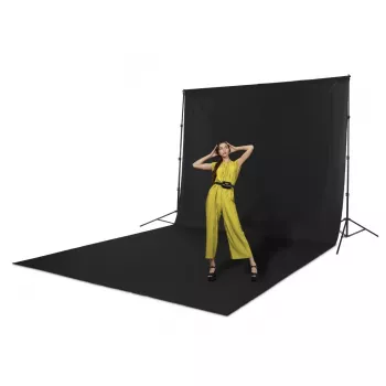 Fotopozadie HAMA 00021160 polyester jednofarebné čierne 2940×6000 mm