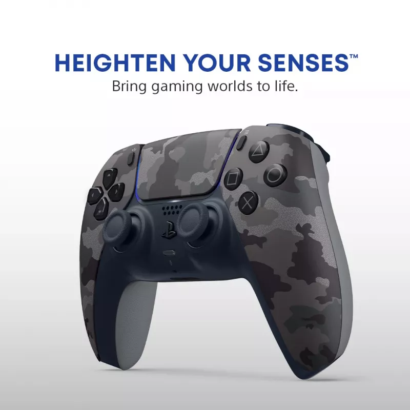 Gamepad Sony DualSense v3 Camouflage – Bluetooth/USB, PS5, vstavaná batéria, USB‑C, 160×106×66 mm