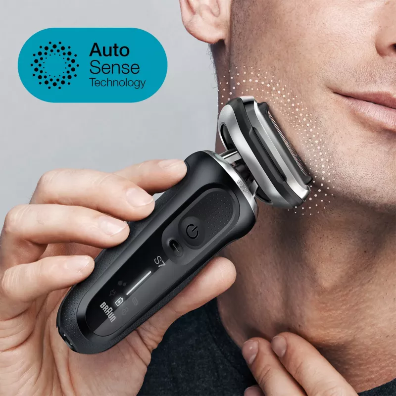 Braun Series 7 71-N7200cc fóliový holiaci strojček zastrihávač čierny