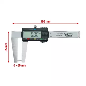 Posuvné meradlo KS Tools 300.0540 hmotnosť 130 g