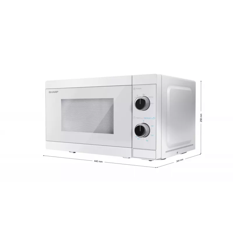 Sharp YC-MS01E-C mikrovlnná rúra biela solo mikrovlnná rúra na pracovnú dosku 20 L 800 W