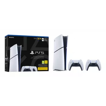 Herná konzola Sony PlayStation 5 slim Digital 825 GB SSD, Wi‑Fi, Bluetooth, HDMI 2.1, biela/čierna