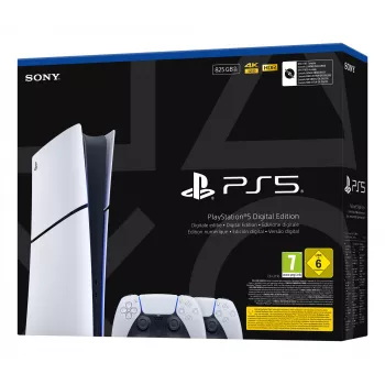Herná konzola Sony PlayStation 5 slim Digital 825 GB SSD, Wi‑Fi, Bluetooth, HDMI 2.1, biela/čierna
