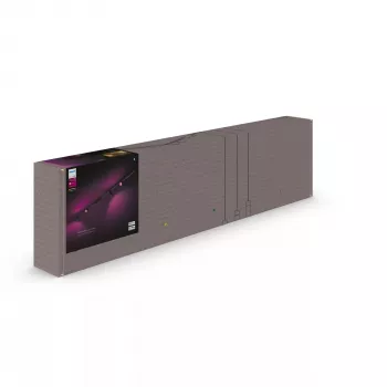Smart osvetlenie bodové Philips Hue White and Colour Ambience Perifo rovná stropná základňa kit 4 bodové svetlá Bluetooth čierna