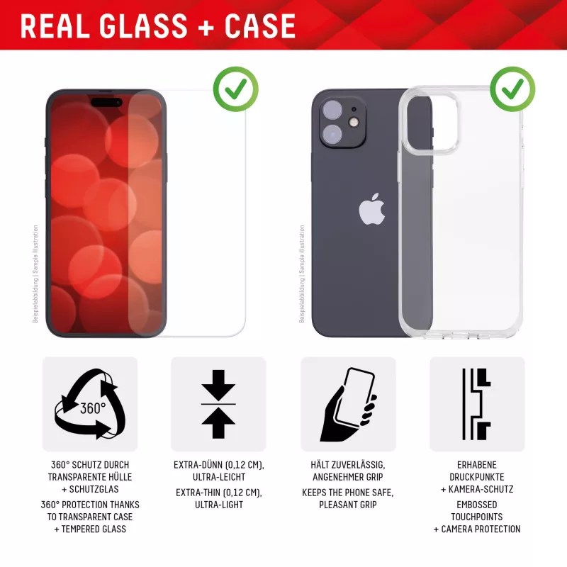 Displex ochrana displeja + puzdro pre Apple iPhone 15 Pro Max, Eco montážny rámik, odolná proti poškriabaniu
