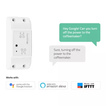 Smart vypínač Avanca International BV Hombli Smart Switch 2P bezdrôtový 230V (90–250V, 50–60Hz), 39×88×24 mm