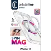 Cellularline Spin Mag - iPhone 16 puzdro s otočným držiakom na prsteň, kompatibilné s ekosystémom Magsafe