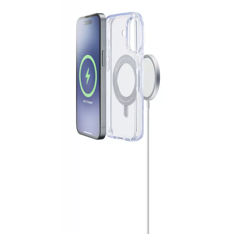 Cellularline Spin Mag - iPhone 16 puzdro s otočným držiakom na prsteň, kompatibilné s ekosystémom Magsafe