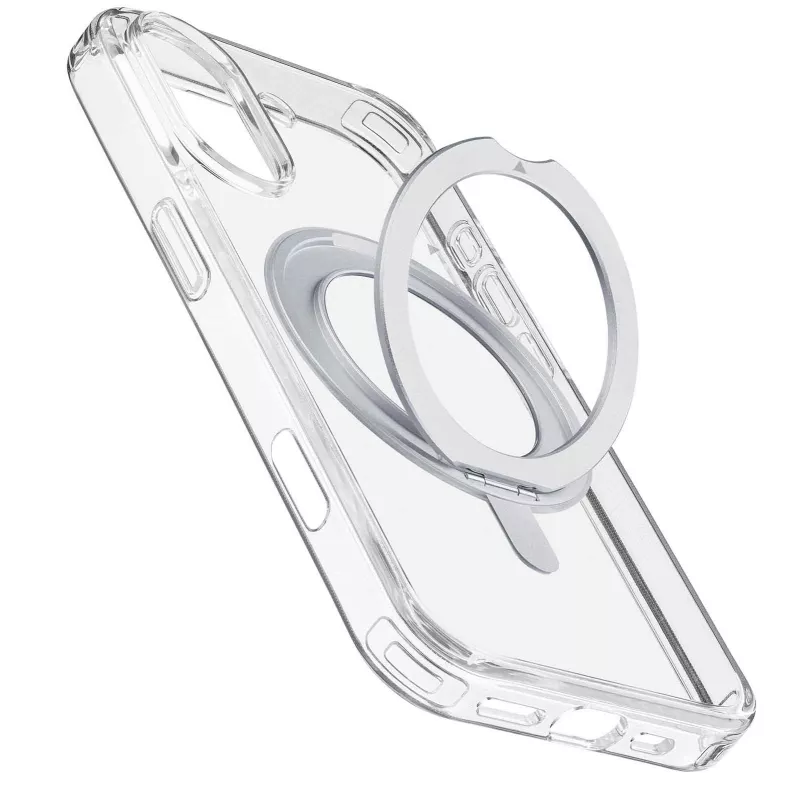 Cellularline Spin Mag - iPhone 16 puzdro s otočným držiakom na prsteň, kompatibilné s ekosystémom Magsafe