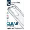 Cellularline Clear Protect - Galaxy S25 tvrdé puzdro s gumenými okrajmi