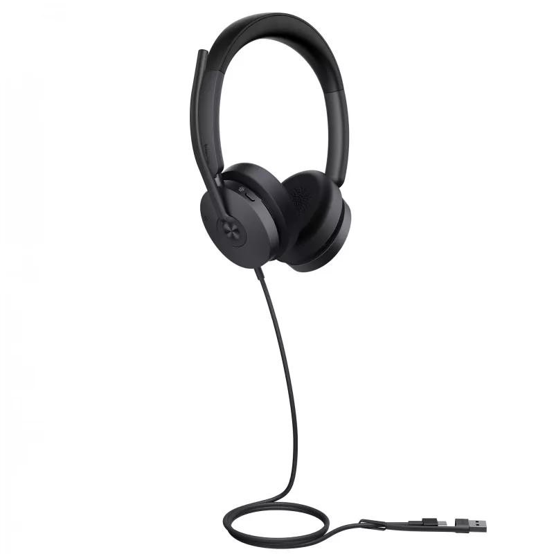 Headset Yealink UH48 Dual Teams USB-C/A káblový 20-20000 Hz čierny