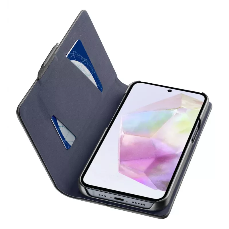 Cellularline Book - Galaxy A36/A56 puzdro na knihu s priehradkou na karty a magnetickým uzáverom