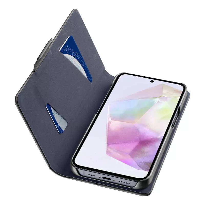 Cellularline Book - Galaxy A36/A56 puzdro na knihu s priehradkou na karty a magnetickým uzáverom