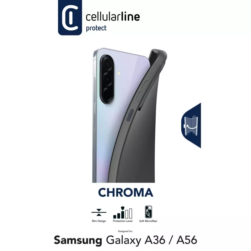 Cellularline Chroma – Galaxy A36/A56 farebné mäkké gumené puzdro