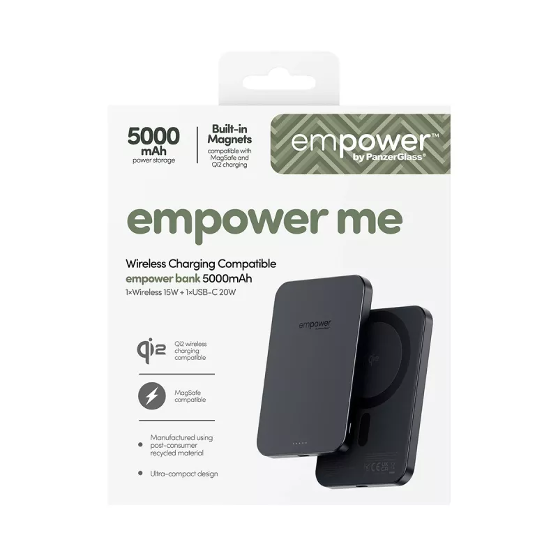 Powerbank PanzerGlass empower™ 5000mAh Space Black prenosná nabíjačka