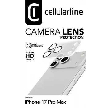 Cellularline objektív fotoaparátu - ochrana pre fotoaparát iPhone 17 Pro Max