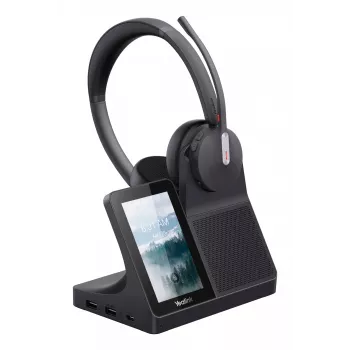 Yealink WH64 Dual Headset — káblový a bezdrôtový Bluetooth, supraaurálny, cez hlavu, dosah 50 m, čierna