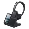 Yealink WH64 Dual Headset — káblový a bezdrôtový Bluetooth, supraaurálny, cez hlavu, dosah 50 m, čierna
