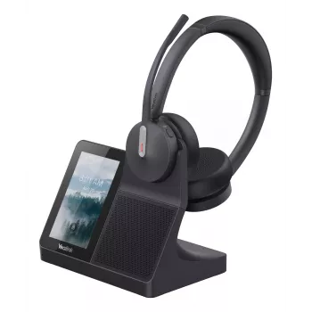 Yealink WH64 Dual Headset — káblový a bezdrôtový Bluetooth, supraaurálny, cez hlavu, dosah 50 m, čierna