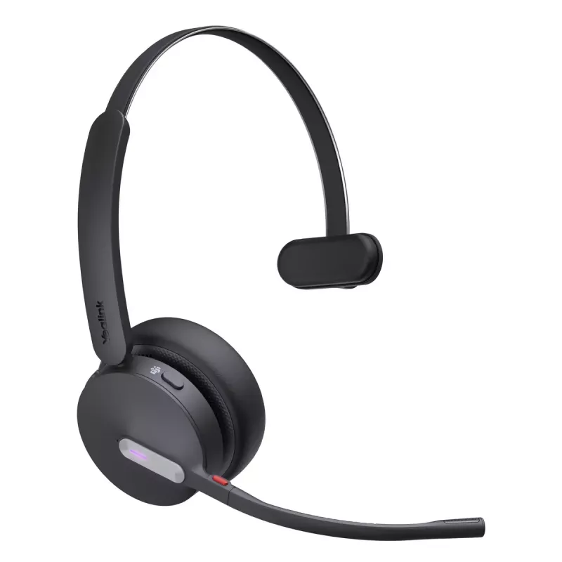 Bezdrôtový mono headset Yealink WH64 Teams — Bluetooth, supraaurálny, 20–20000 Hz, dosah 150 m, čierna