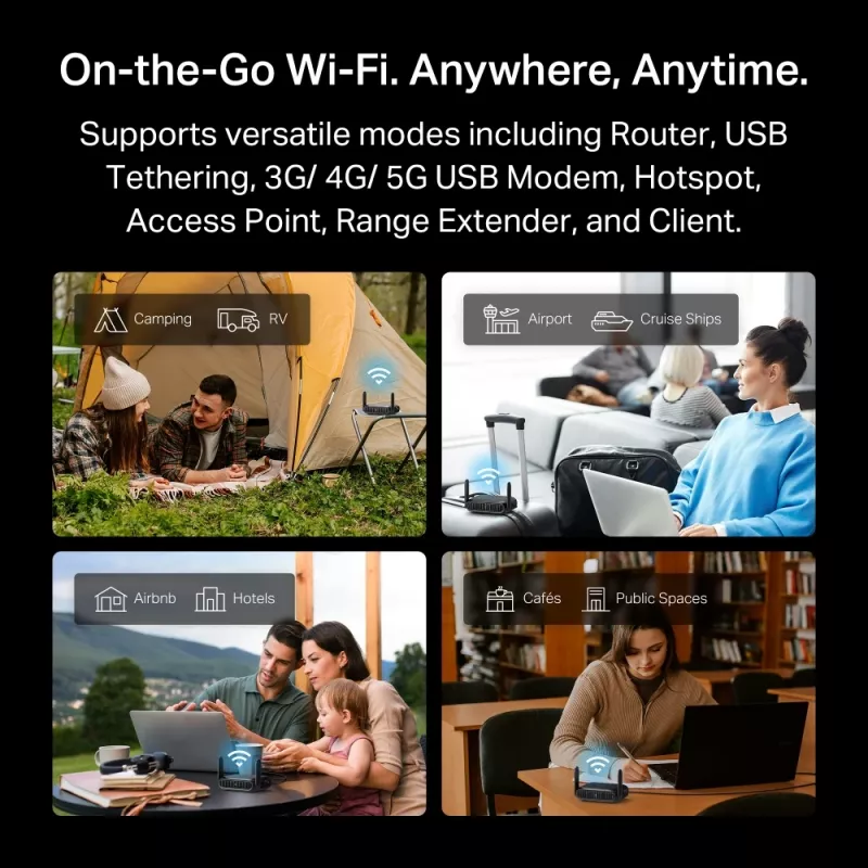 TP-Link BE3600 Wi-Fi 7 bezdrôtový router 2.5 Gigabit Ethernet Dual-Band (2,4 GHz / 5 GHz) čierny