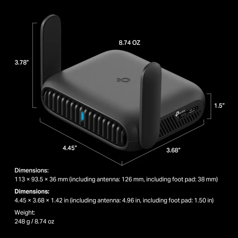 TP-Link BE3600 Wi-Fi 7 bezdrôtový router 2.5 Gigabit Ethernet Dual-Band (2,4 GHz / 5 GHz) čierny
