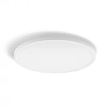 Stropné svietidlo Philips Hue Devote štíhle stropné svietidlo M, okrúhle LED 23W, biela, Ø42,1 cm, univerzálne miesto použitia