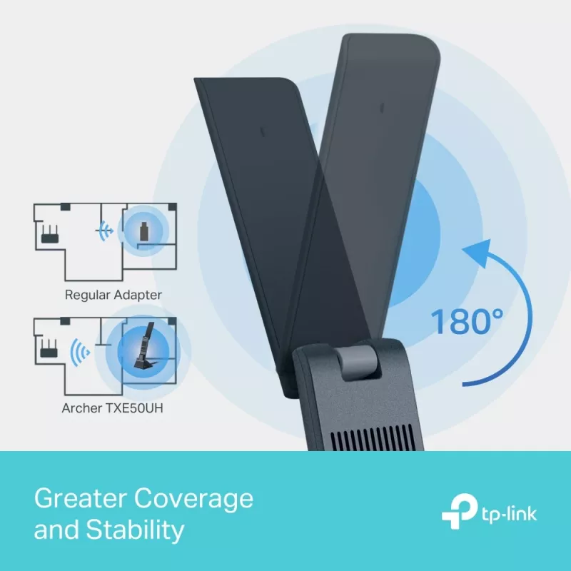 TP-Link Archer AXE3000 Wi-Fi 6E High Gain Wireless USB adaptér