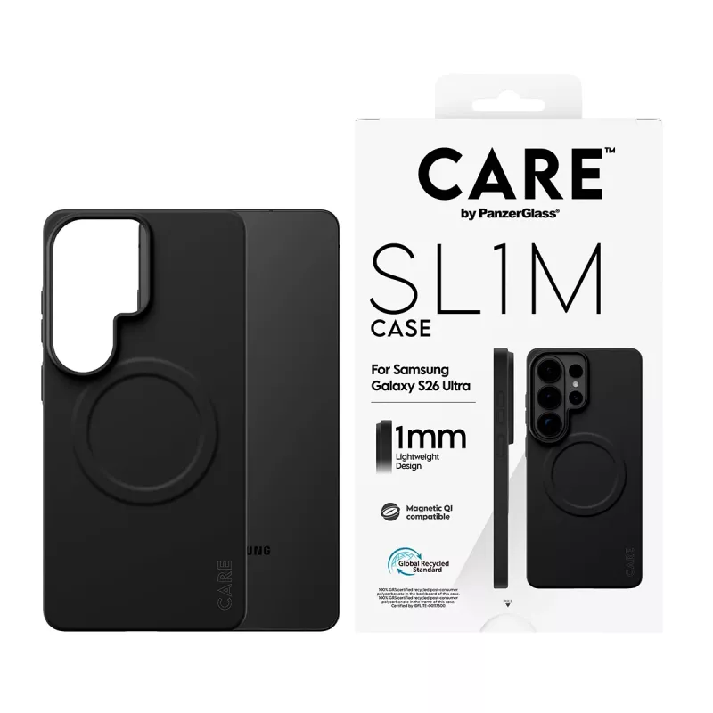 Ochranné puzdro PanzerGlass CARE SL1M pre Samsung Galaxy S26 Ultra, čierne