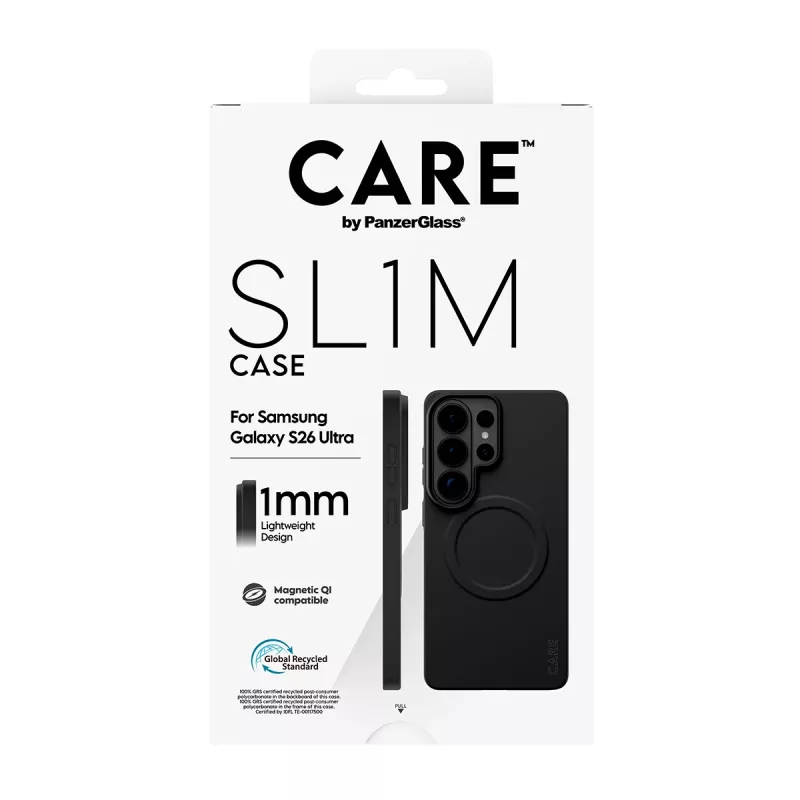 Ochranné puzdro PanzerGlass CARE SL1M pre Samsung Galaxy S26 Ultra, čierne