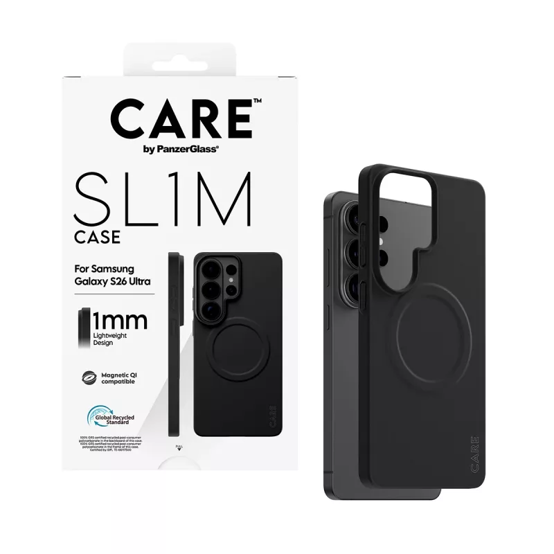 Ochranné puzdro PanzerGlass CARE SL1M pre Samsung Galaxy S26 Ultra, čierne