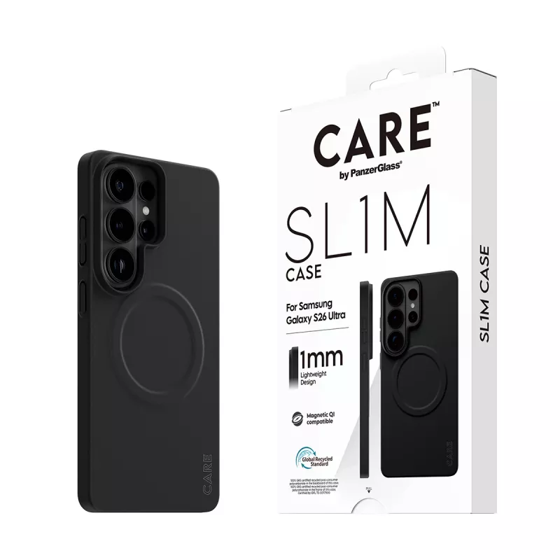 Ochranné puzdro PanzerGlass CARE SL1M pre Samsung Galaxy S26 Ultra, čierne