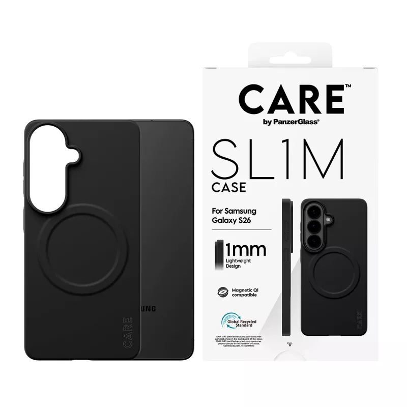 Ochranné puzdro PanzerGlass CARE SL1M pre Samsung Galaxy S26, čierne