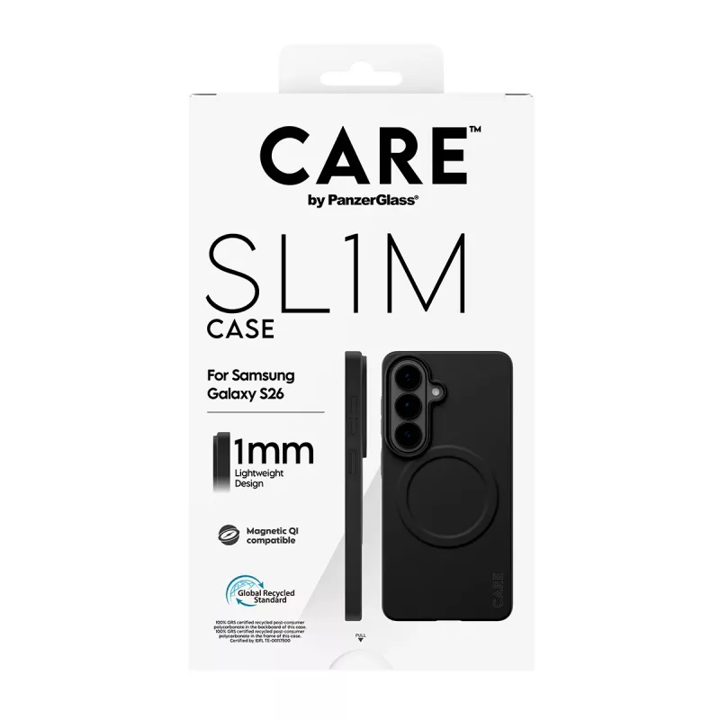 Ochranné puzdro PanzerGlass CARE SL1M pre Samsung Galaxy S26, čierne