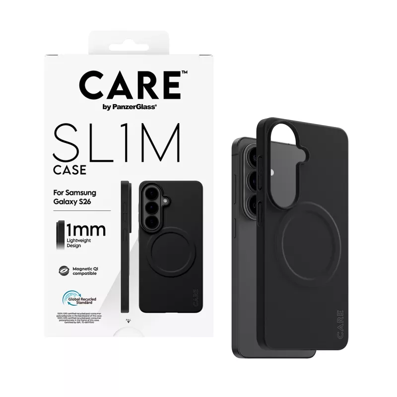 Ochranné puzdro PanzerGlass CARE SL1M pre Samsung Galaxy S26, čierne
