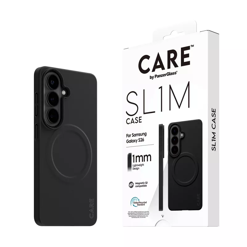Ochranné puzdro PanzerGlass CARE SL1M pre Samsung Galaxy S26, čierne
