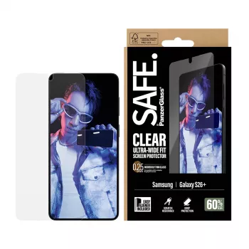 PanzerGlass SAFE. by ® ochranná fólia displeja Samsung New Galaxy S 2026 Plus | Ultra-Wide Fit s EasyAligner