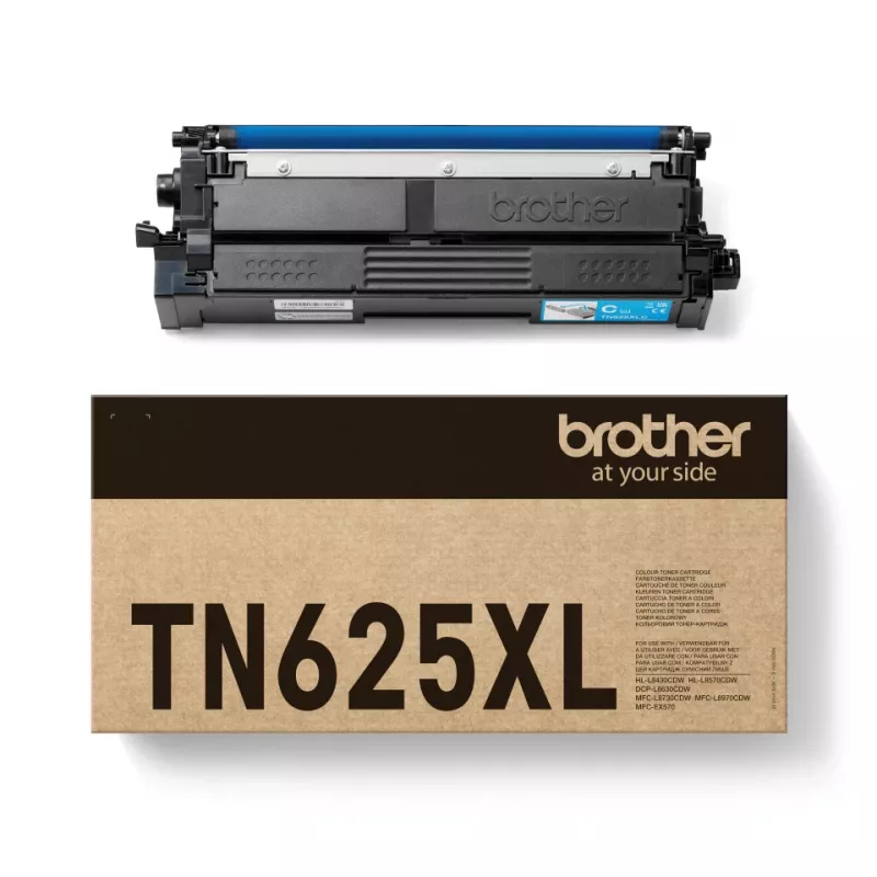 Tonerová kazeta Brother TN-625XLC originál cyan, výdrž 4500 strán, 1 ks