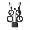 Lindy 2 Port HDMI 18G, USB Type-C, USB 2.0 a audio kábel KVM switch