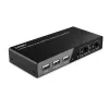Lindy 2 Port HDMI 4K60, USB 2.0 a audio KVM switch, 4096 x 2160 pixelov, 4K Ultra HD, čierna