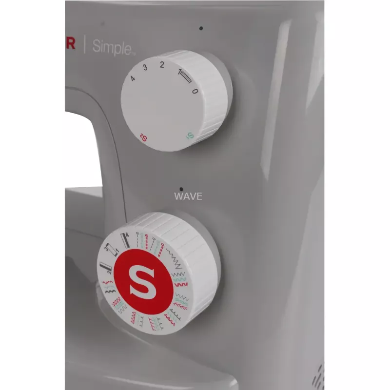 Mechanický šijací stroj SINGER Simple 3223 — svetlosivý