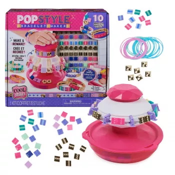 Cool Maker, PopStyle sada na výrobu náramkov so 170 korálkami, 10 náramkov na viazanie a pretváranie (balenie sa môže líšiť), tvorivá hračka pre deti od 7 rokov