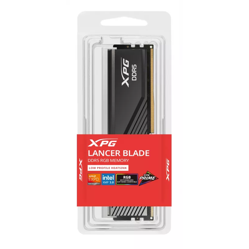 16 GB ADATA DIMM 6000 (čierna, AX5U6000C3016G-SLABRBK, XPG Lancer Blade RGB, INTEL XMP, AMD EXPO)