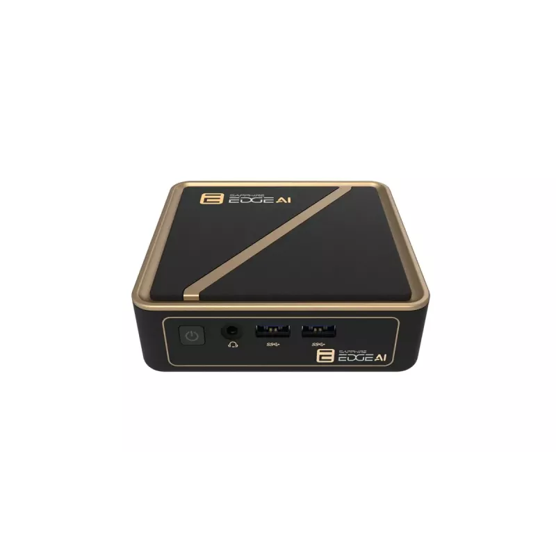 Mini PC barebone Sapphire EDGE AI 340 s podporou DDR5 pamäte a HDMI výstupom