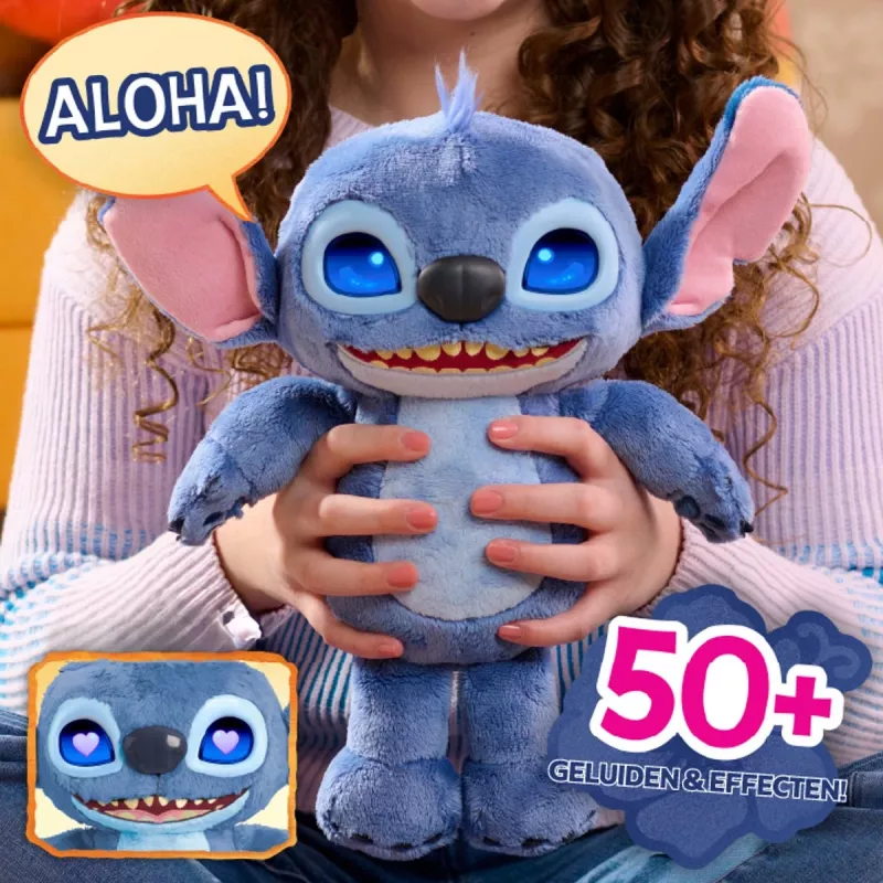 Just Play Disney Stitch – Many Moods Stitch, figúrka, 3 rok(y), interaktívna, so zvukom, AA