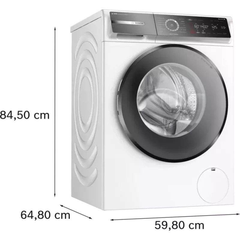 Bosch Serie 8 WGB244040 práčka s predným plnením 9 kg 1257 ot/min biela