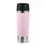 Cestovný hrnček EMSA Travel Mug Waves Grande 500 ml ružový, nerezová oceľ