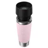 Cestovný hrnček EMSA Travel Mug Waves Grande 500 ml ružový, nerezová oceľ
