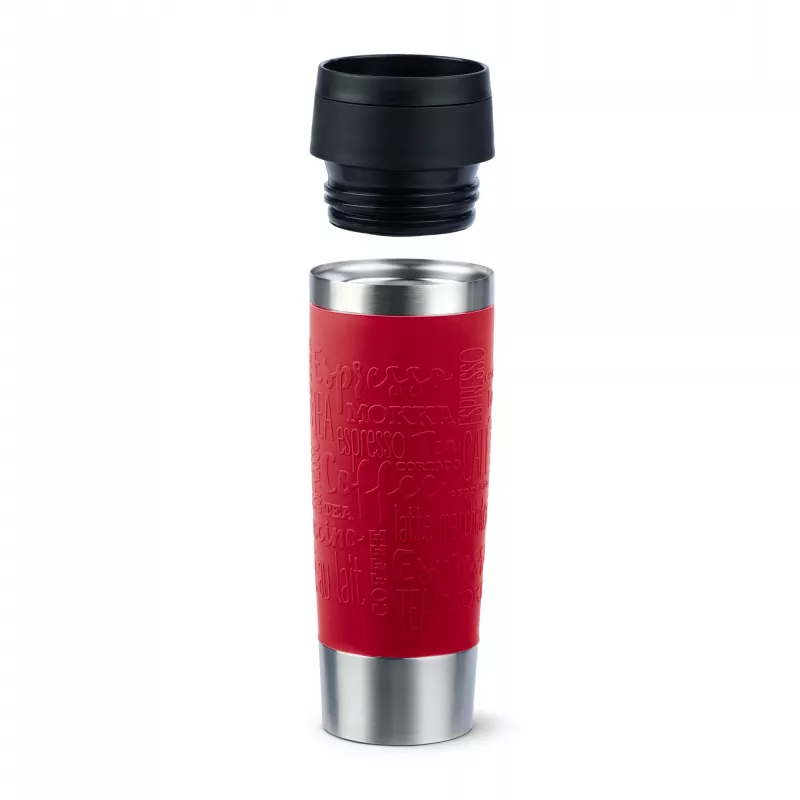 Cestovný hrnček EMSA Travel Mug Classic N2022200 500 ml čierny, červený, nerezová oceľ nerezová oceľ